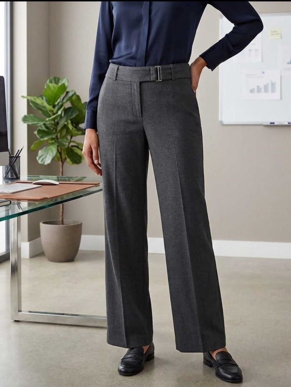 Ny&Co Grey Dress Pants